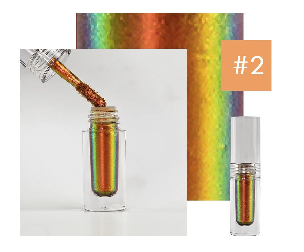 25colors Private Label Shimmer Gel Multichrome Duochrome Chameleon Eyeshadow Metallic Liquid Eyeshadow