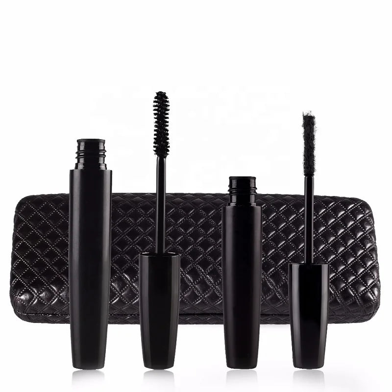 2pc/box 3d Fiber Lash Black Mascara Professional Waterproof Eyelash Eye Makeup Tools Lengthening Curling Cosmetic Mascara