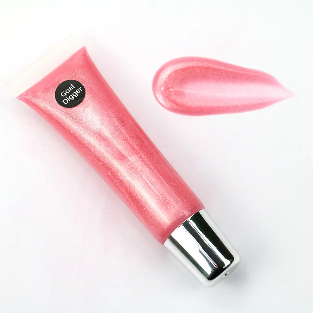 30 Colors Glitter Squeeze Tube Lip Gloss Custom DIY Wholesale Private Label Cosmetic No Brand Lipgloss