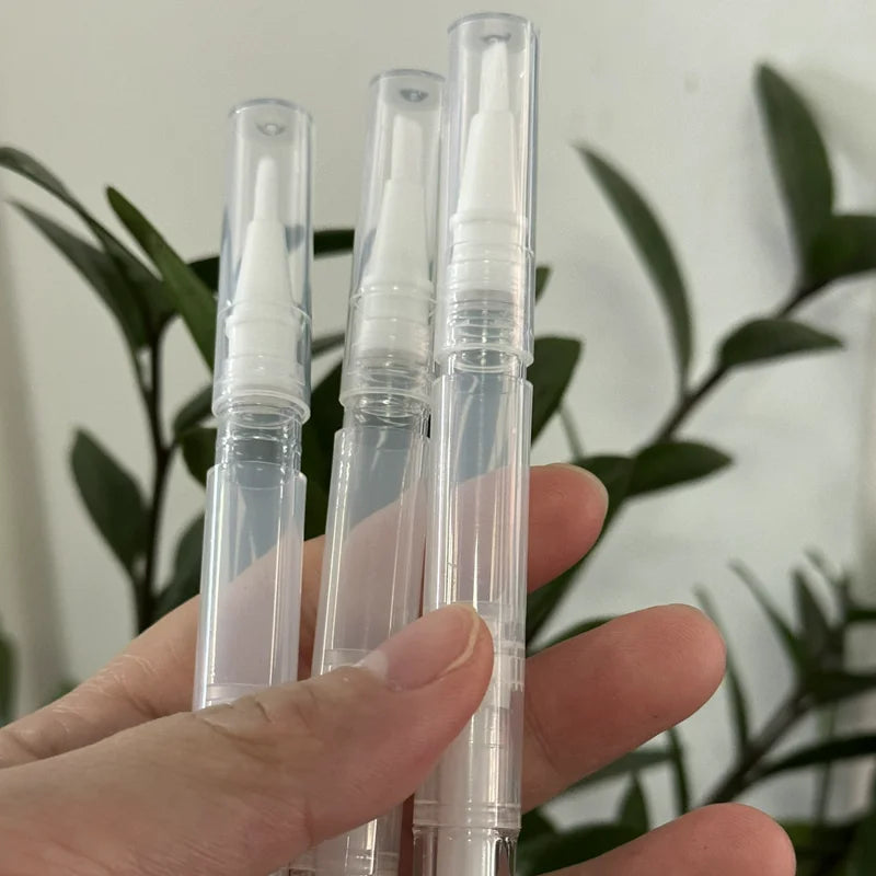 3Ml 5ml Lip Gloss Tube Cuticle Oil Nail Polish Makeup Accessories Cosmetic Container Empty Twist Pen With Brush