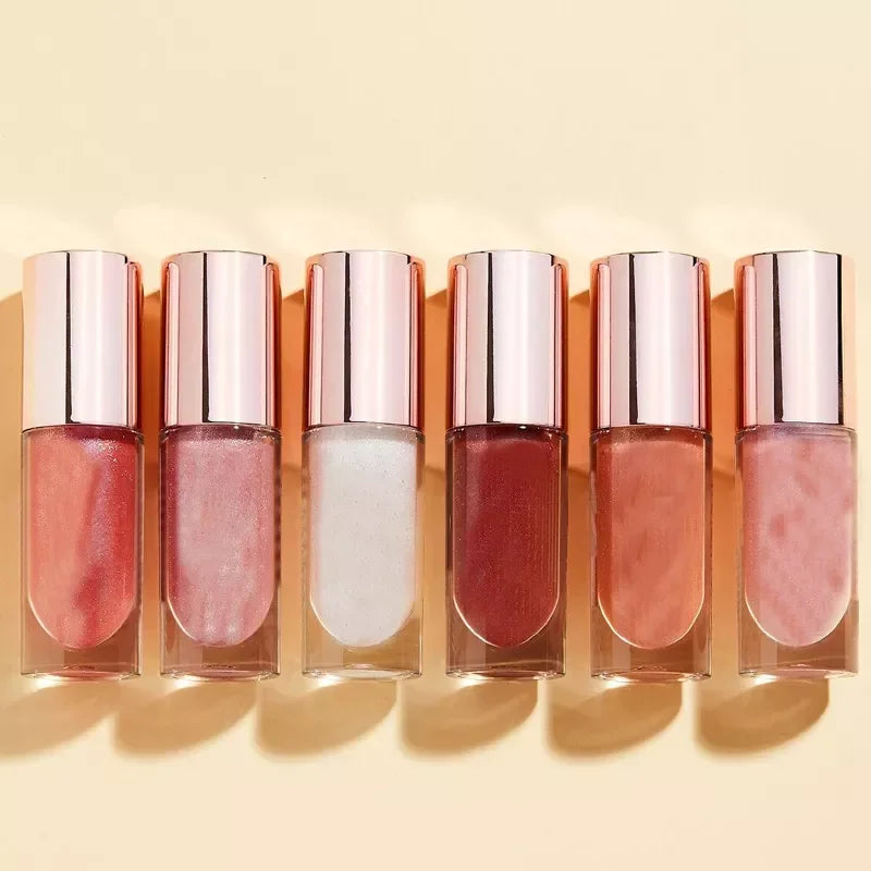 Big Wand Container High Pigment Vegan Glossy Lipgloss Waterproof Custom Logo Cruelty Free Shimmer Clear Private Label Lip Gloss