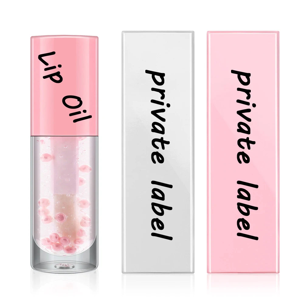 Clear Lipgloss Natural Non Sticky Essential Hydrating Lip Oil Nourishing Vegan Caviar Essencial Lip Oil