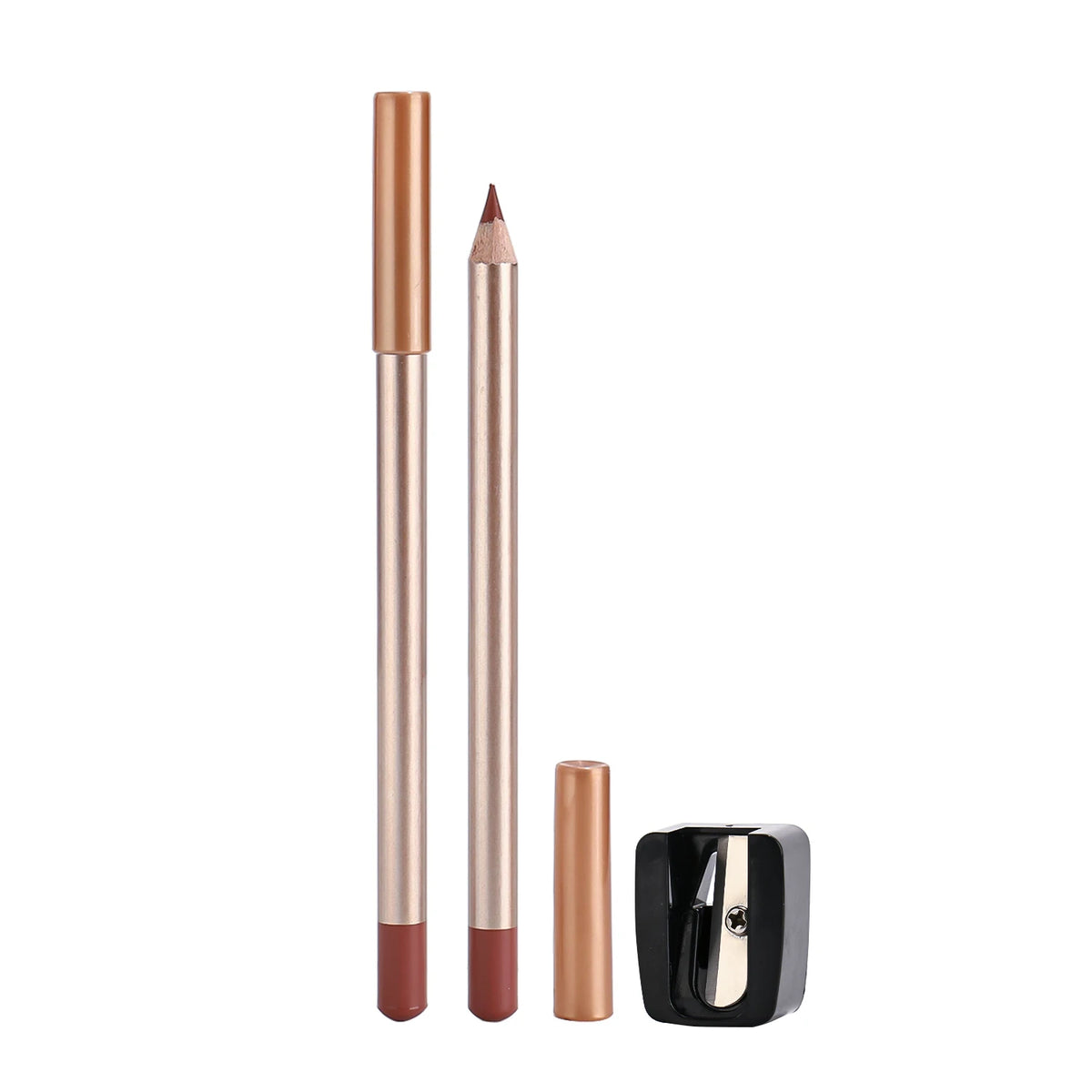 Creamy Matte Lipliner Pencil with Sharpener Waterproof 12 Colors Custom logo Private Label Lip Liner Pencil