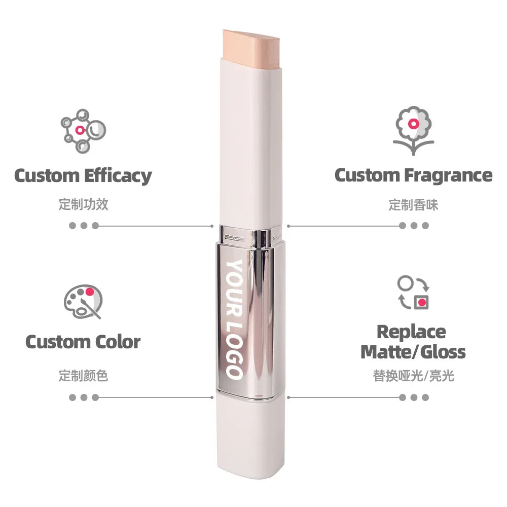 Custom Logo 3D Natural Highlight Shadow Makeup Face Concealer Contour Cream Stick Low Bronze & Highlighters Beauty Product