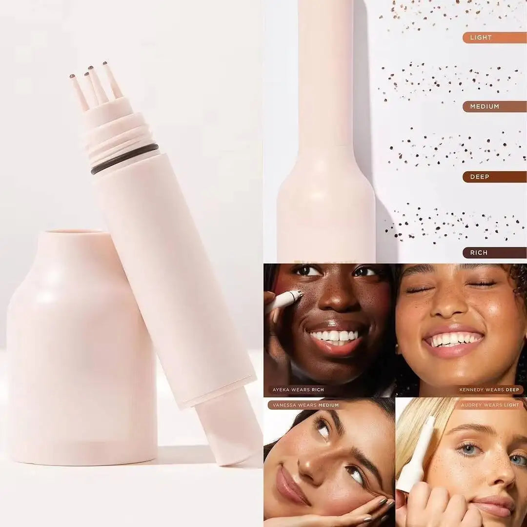 Custom Logo Waterproof Lasting 5 Point Liquid Freckles Stamp Pen Private Label Quick Dry Natural Vegan Pigmented Freckle Stamp