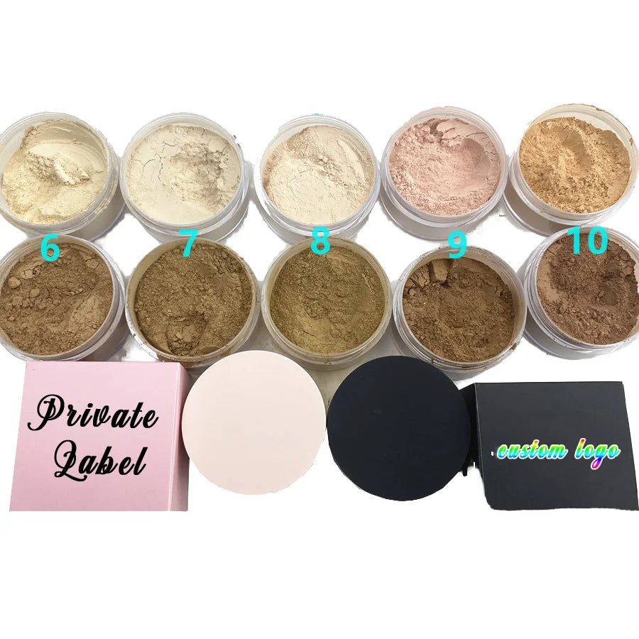 Custom Own Logo Good Silky and Luxury Private Label Makeup Loose Finishing Face Powder Loose Setting Powder Private Label