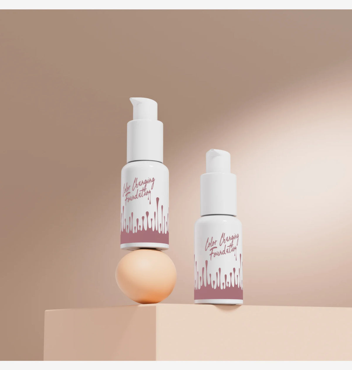 liquid foundation tinted serum vegan cruelty free waterproof face color changing foundation
