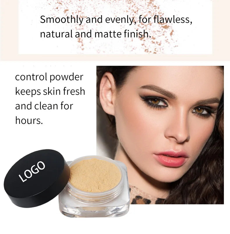 face makeup 10 colors three lids matte powder smoothly waterproof vegan loose powder