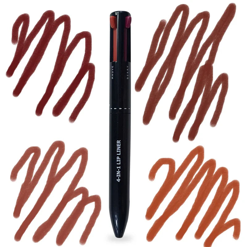 4 in 1 makeup pen lip liner waterproof eyeliner smooth cruelty free cosmetics lip liner pencil