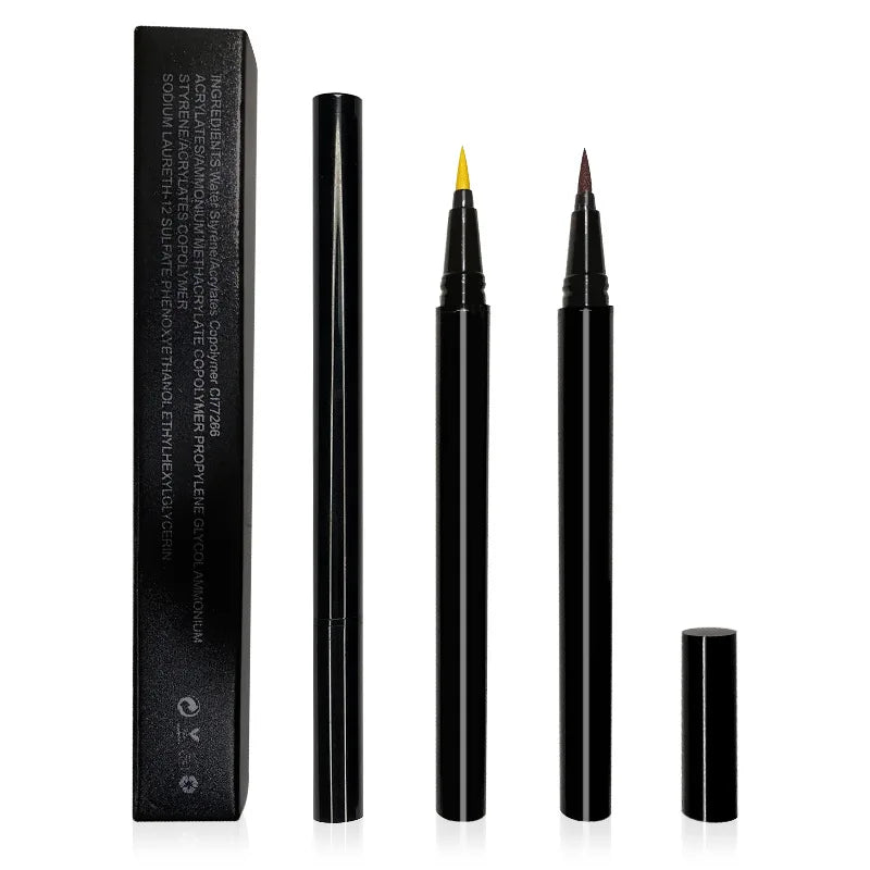 black pencil 21 colors waterproof long lasting vegan liquid eyeliner