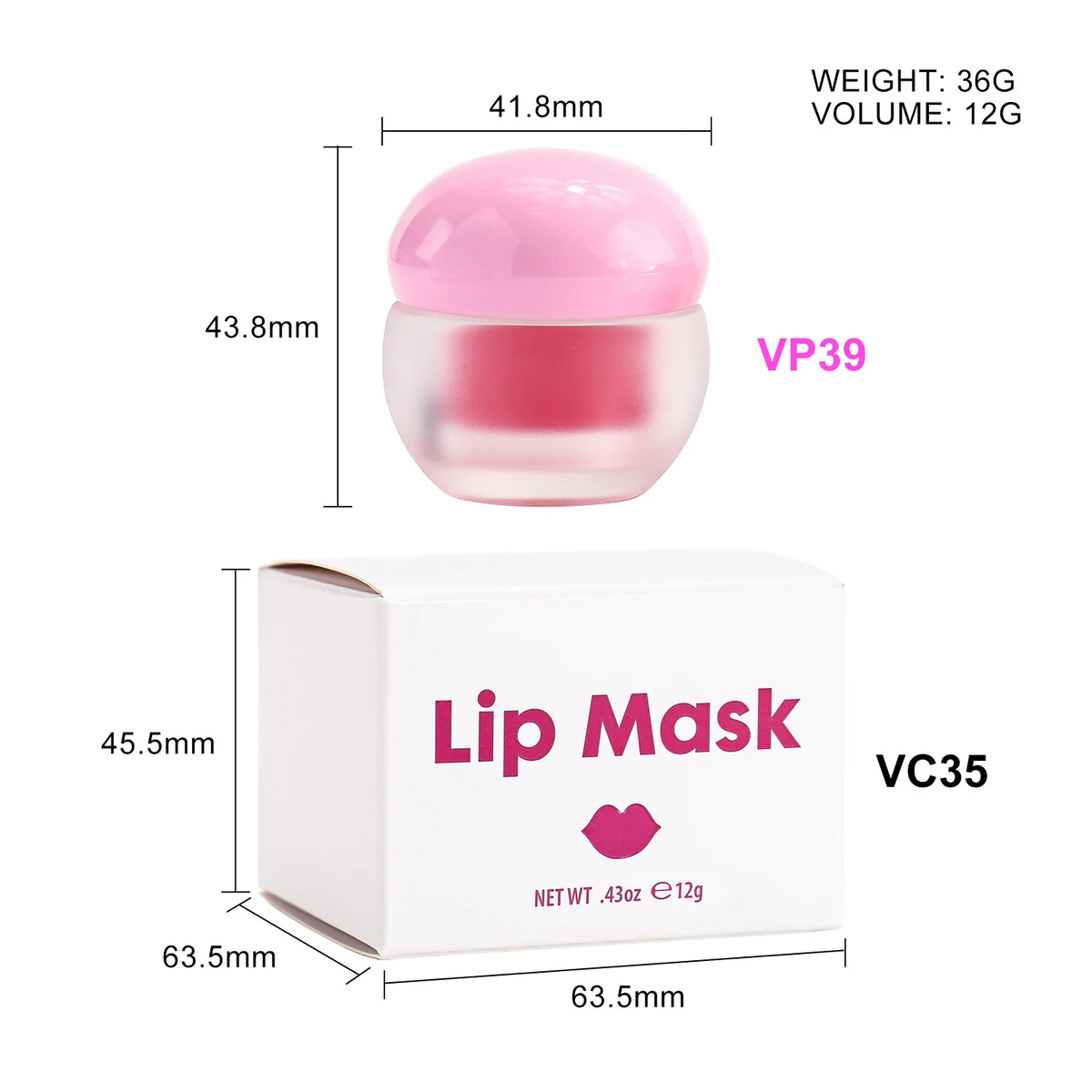 hydrating day and night bright smooth lip mask sleeping strawberry vanilla candy lip mask