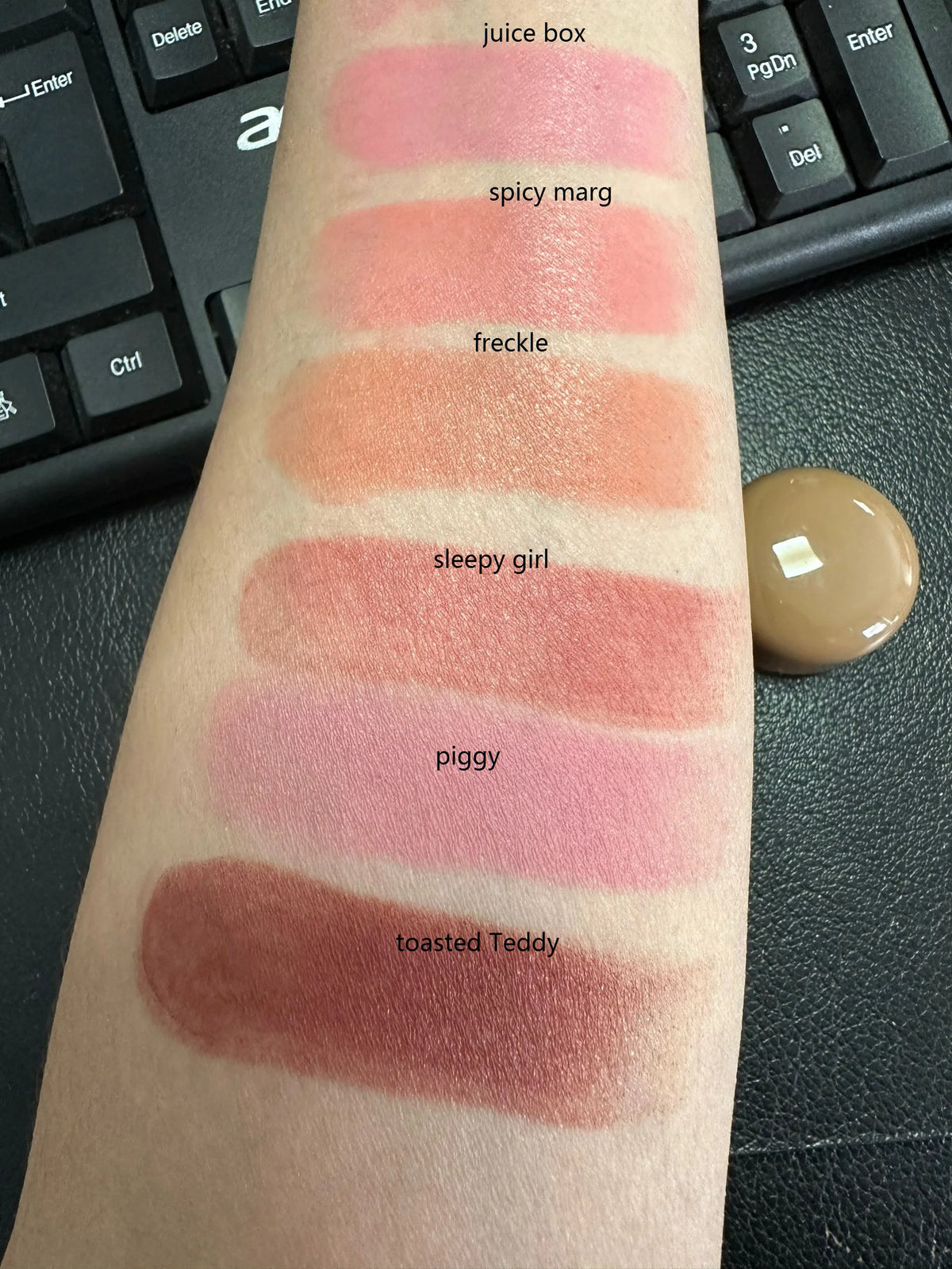 high quality 6 colors nude tube blush stick vegan cream blush pocket stick