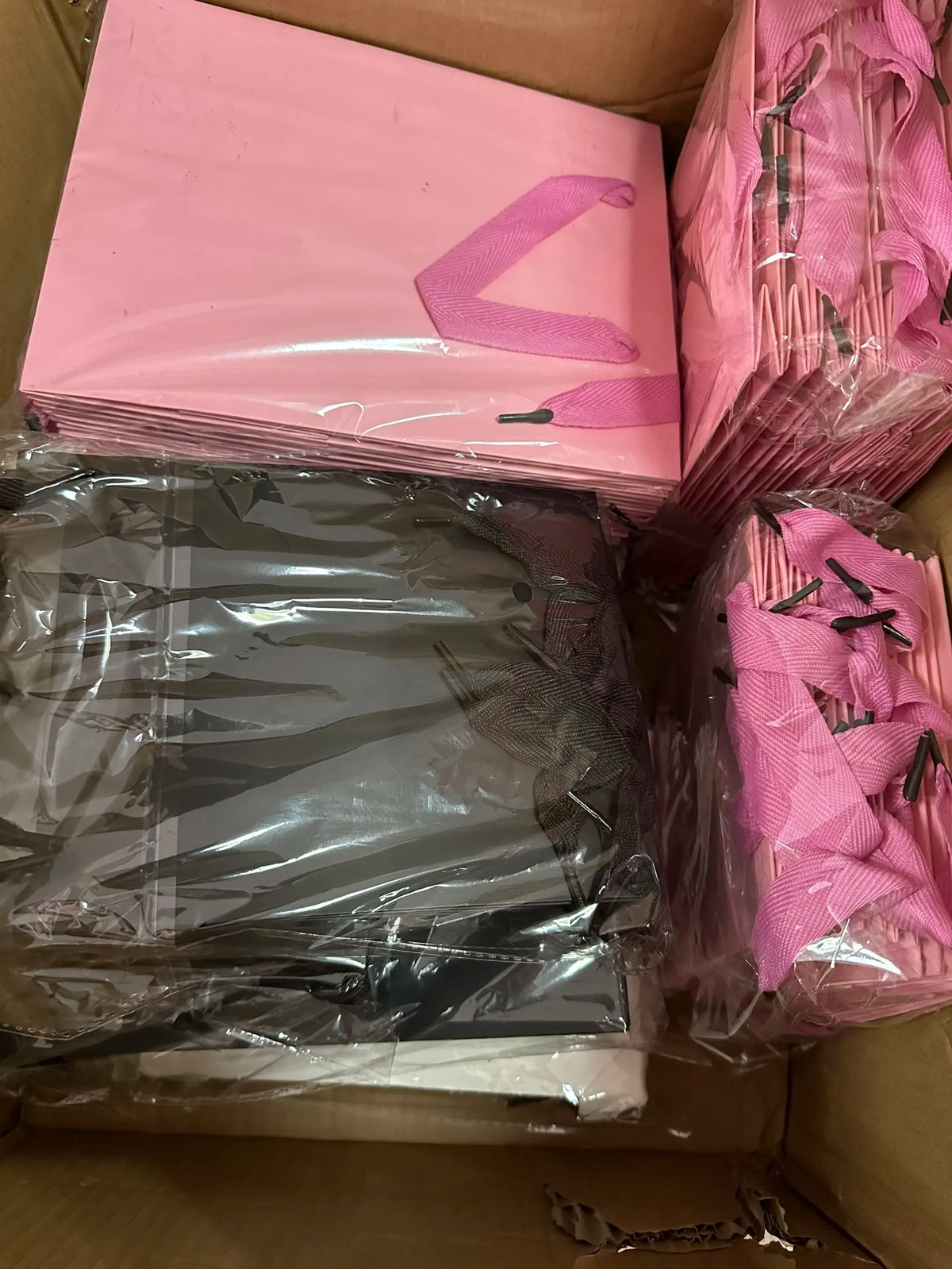paper bags with ribbon handle durable reusable printing paper gift bag luxury shopping bag