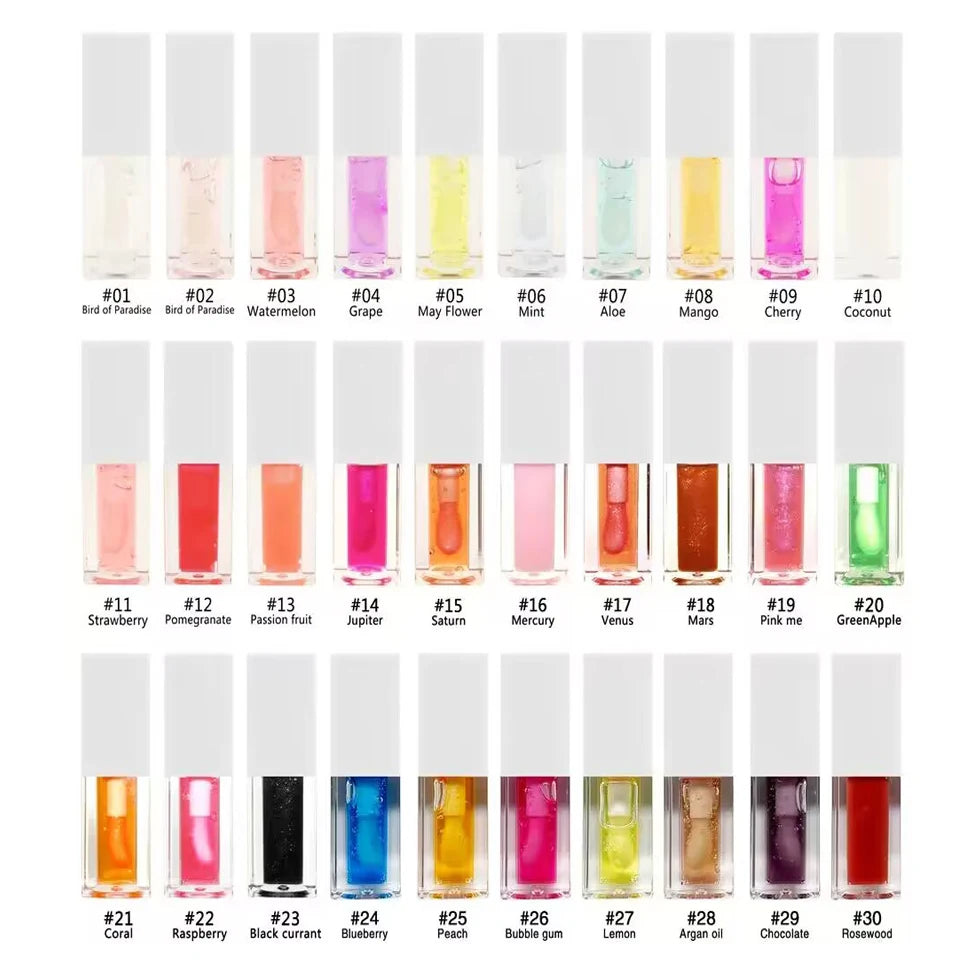 lipgloss high shine lip gloss magic moisturizing organic vegan lip oil 54colors
