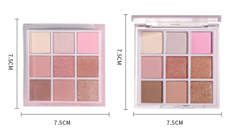 high pigment shimmer glitter makeup eye shadow palette long lasting vegan eyeshadow palette