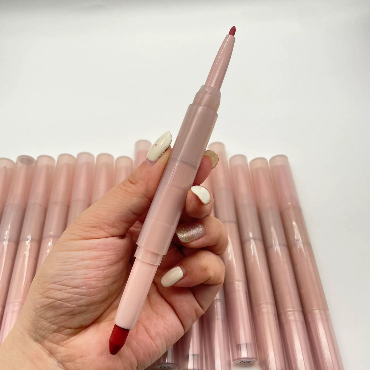 High Pigment Natural Matte Longlasting Lip Liner Stain Custom Logo Vegan Creamy Dual Lipstick&Lip Liner Private Label
