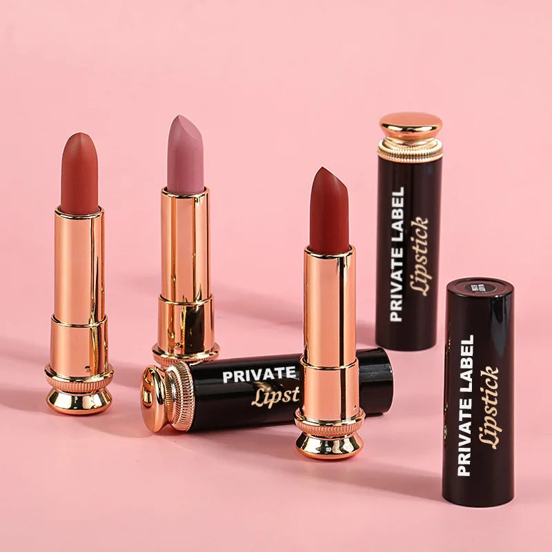 Make Your Own Wholesale Red Organic Satin Makeup Private Label Customize Matte Lipstick