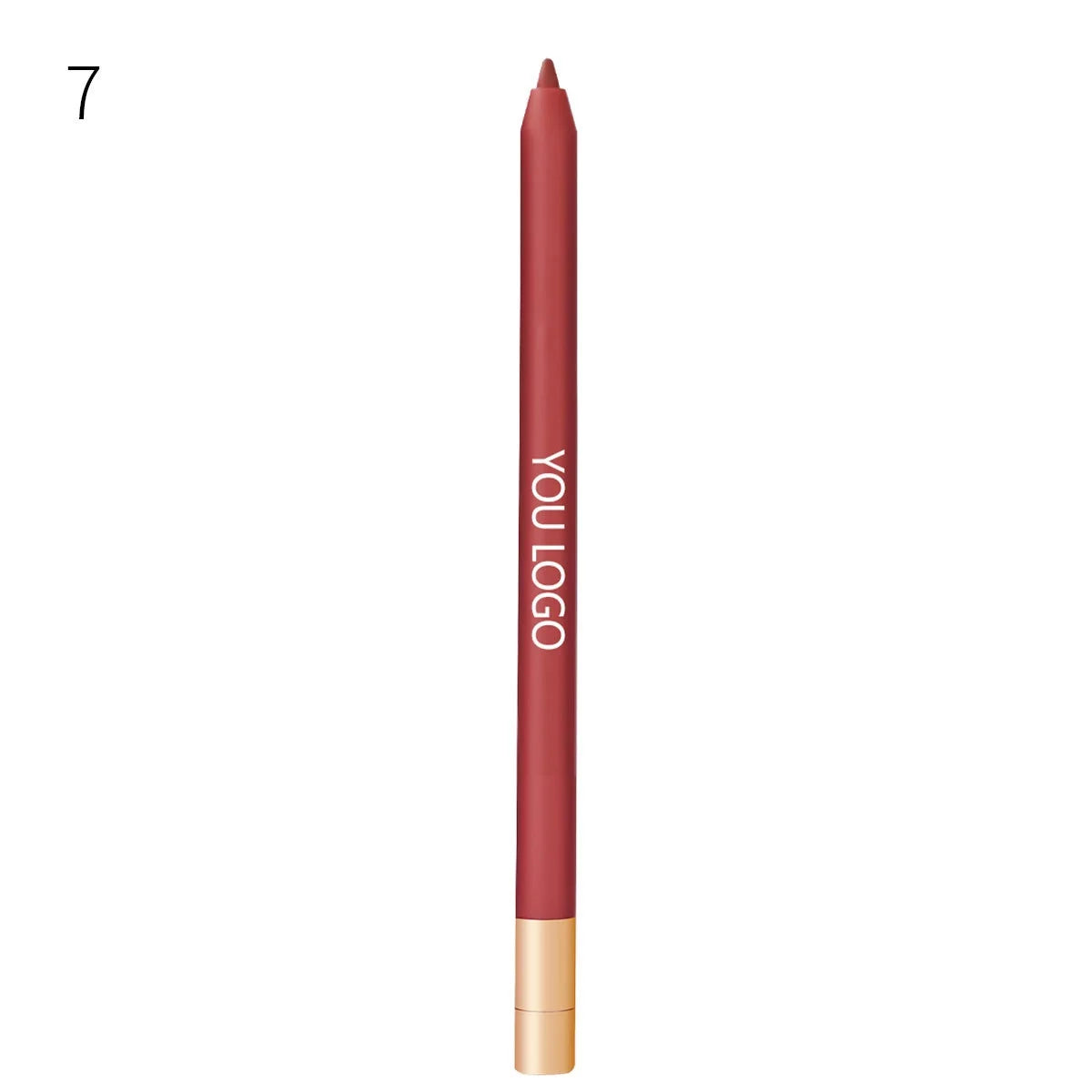 Matte Lip Pencil Lipliner Crayon Waterproof Long Lasting Lip Marker Twist up Lip Pencil with Sharpener Custom logo Private Label