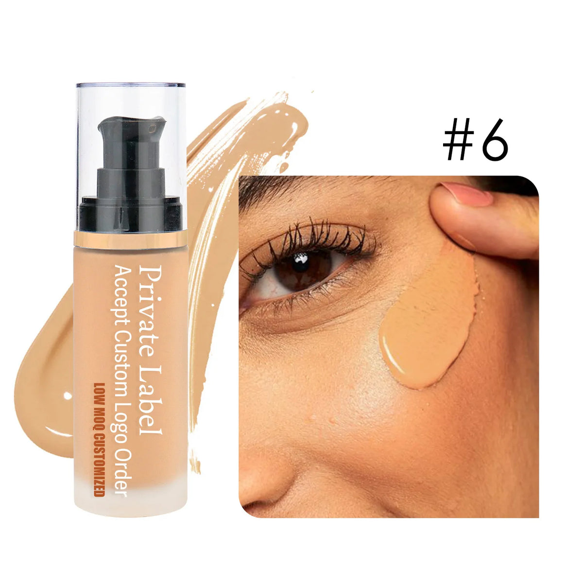 Natural Moisturizer Liquid Gel Makeup Foundation Hydrating Lightweight Long-lasting SPF20 Private Label Matte Liquid Foundation