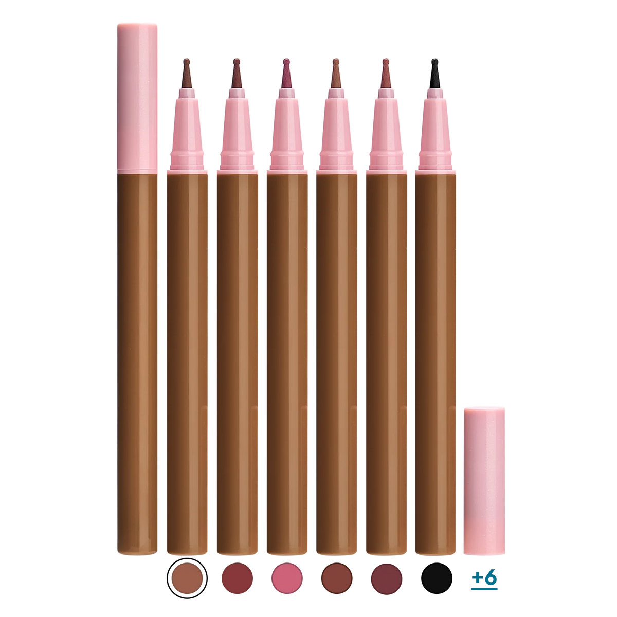 New Lip Makeup 6 Colors High Pigmented Waterproof Vegan Non-stick Cup Liquid Lip Liner Custom Private Label