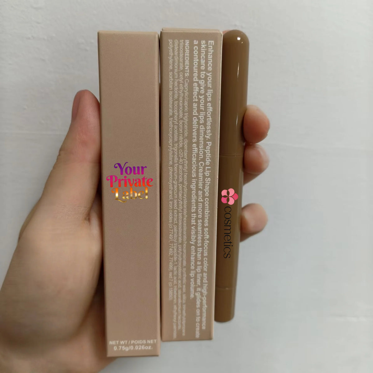 OEM Double Headed 11 Colors Lipliner High Pigment Waterproof Long Lasting Vegan Nude Peptide Lip Liner Private Label