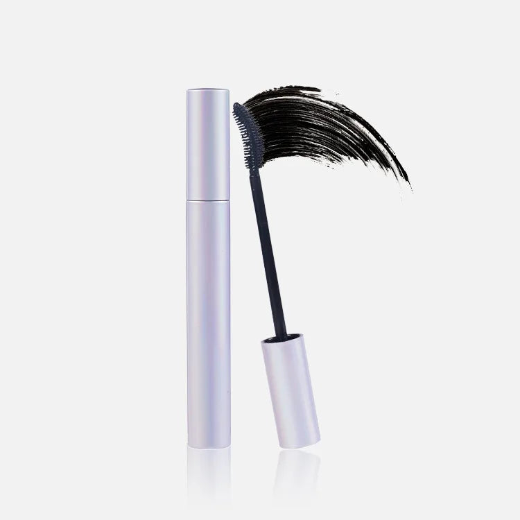 OEM Eye Makeup Silver Tube Thicken Mascara Vegan Lengthening Eyelash Liquid Mascara Private Label