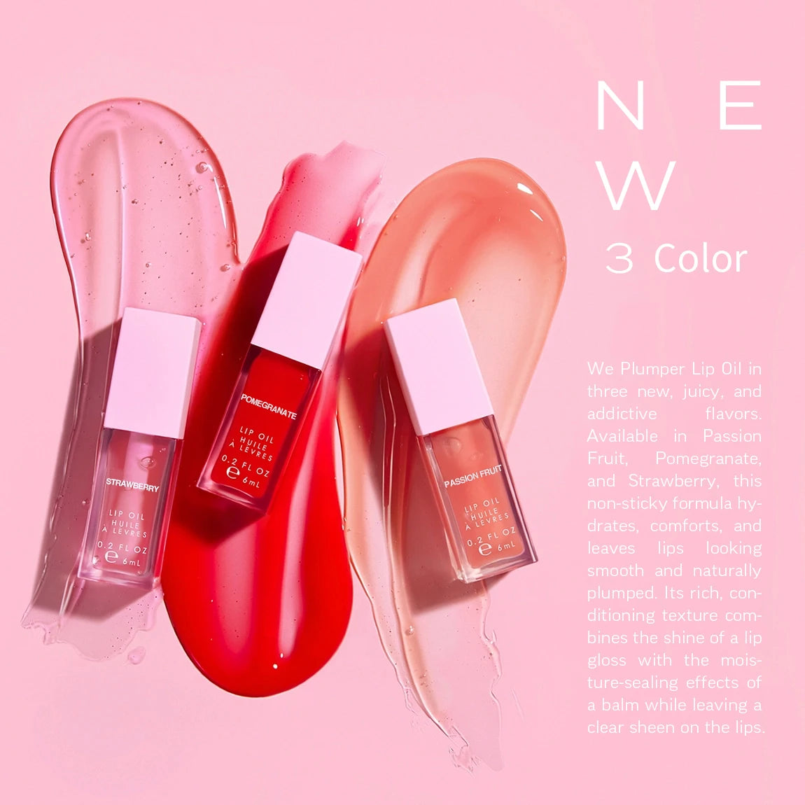 PH Temperature Color Changing Hydrating Moisture Fruit Flavoring Tinted Lip Plumper Oil