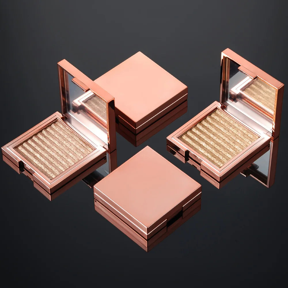 Pressed Powder Highlighter Shimmer Vegan Glow Illuminator Highlighter Bronzer Makeup Private Label