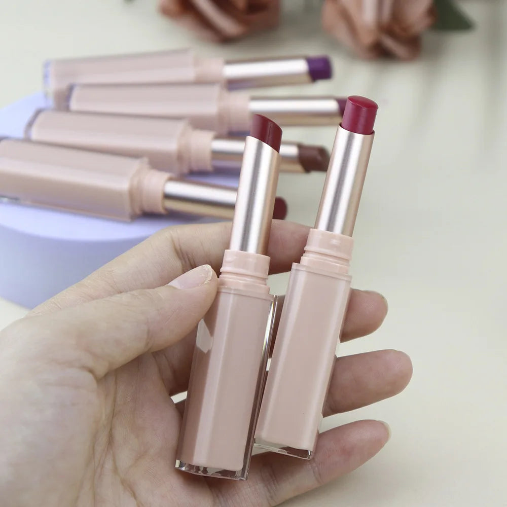 Private Label Lip Makeup 17 Colors Lipstick Long Lasting High Pigment Vegan Matte Lipstick