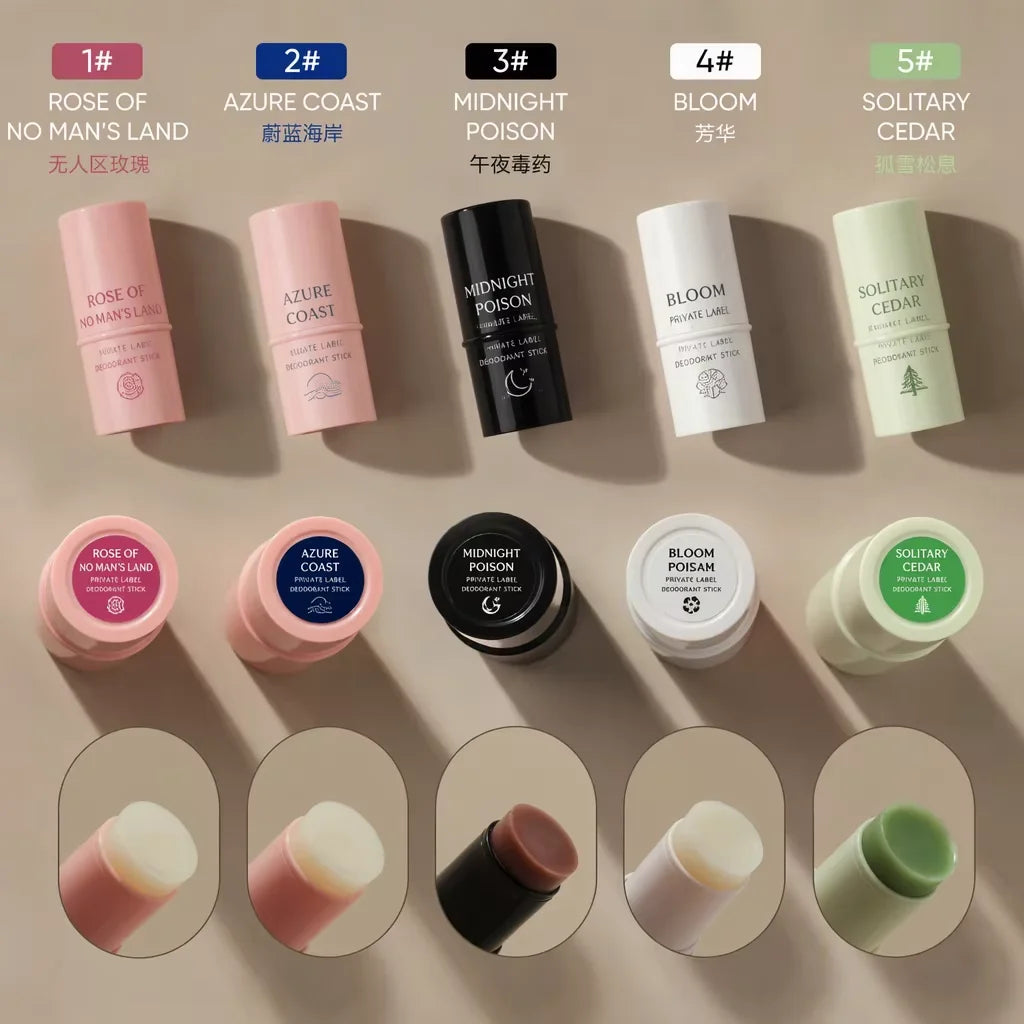 Private Label Solid Perfume Balm Long Lasting Fragrance Portable Perfume Stick for Women Men OEM ODM