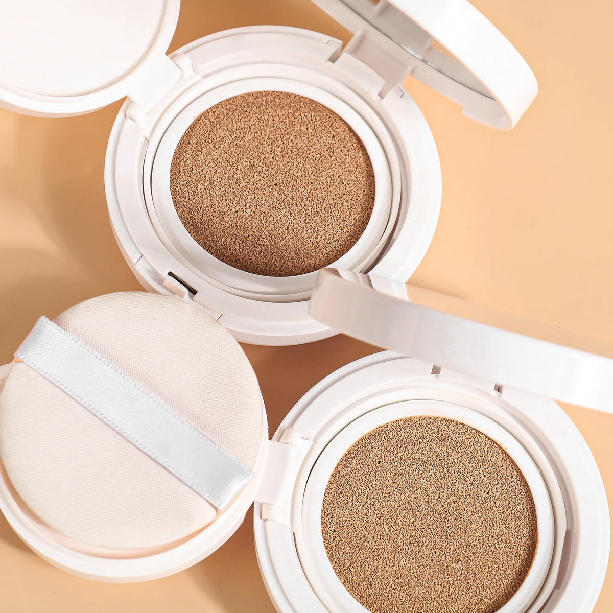 Private Label Vegan Liquid Natural Foundation Oil Control Whitening Full Coverage Makeup Cushion Bb Cream for All Skin
