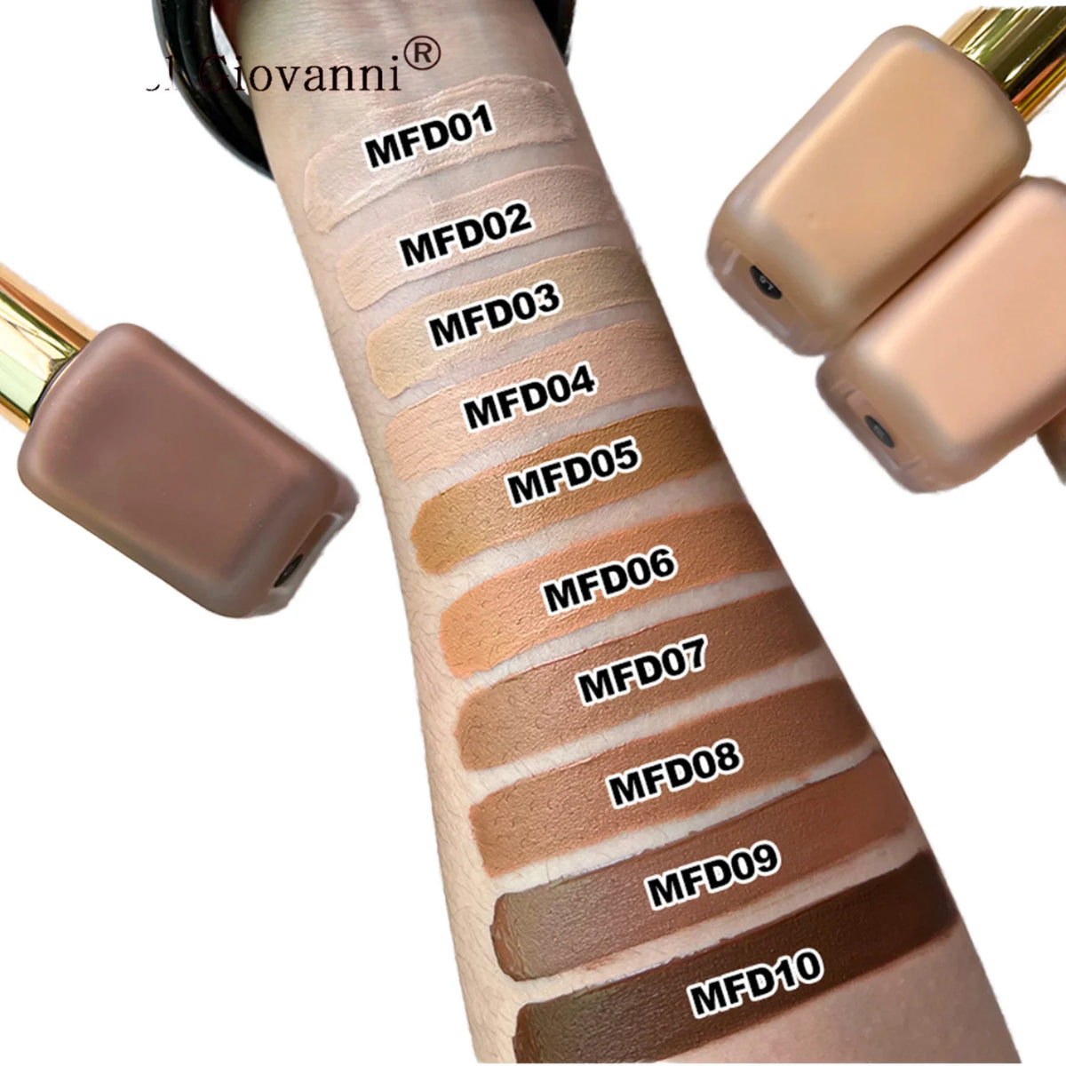 Professional Face Makeup Custom Logo Full Coverage Waterproof Liquid Foundation Concealer Moisturizer for All Skin