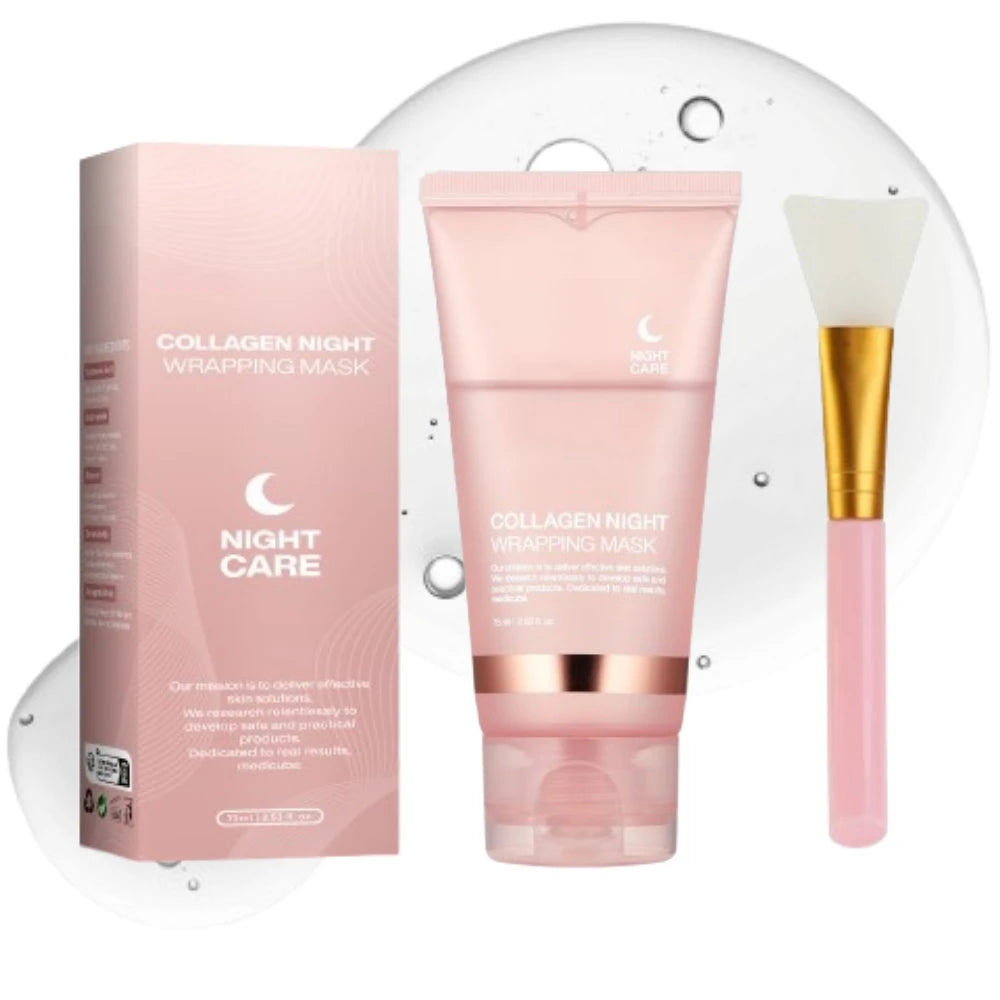 Skincare Customized Logo Peel off Collagen Mask Overnight Facial Hydrolyzed Collagen Wrapping Care Peel-off Mask