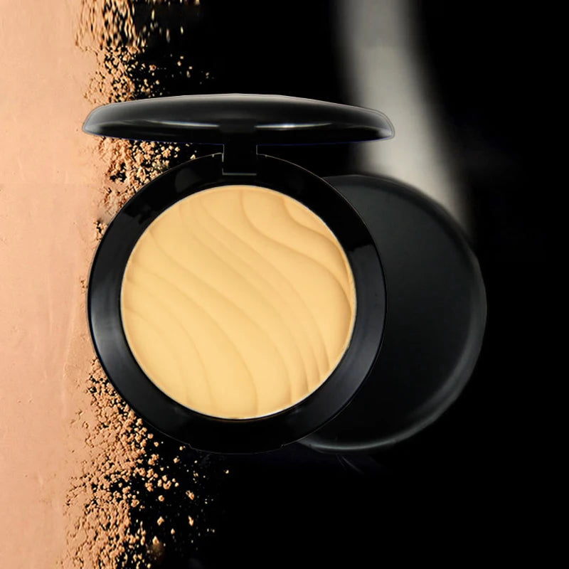 Vegan Makeup Matte Compact Powder Foundation Private Label Full Coverage Make up Oil Control Setting Pressed Powder with Puff