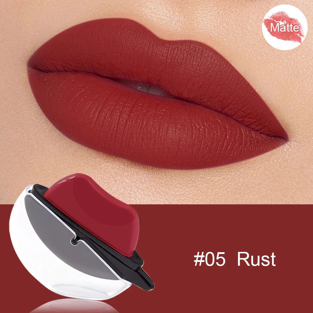 Waterproof Lipstain Squeeze Vegan Lazy Long Lasting Moisturizing Lip Non-stick Cup Lip Stick Lipstick Lip-shaped Lipstick