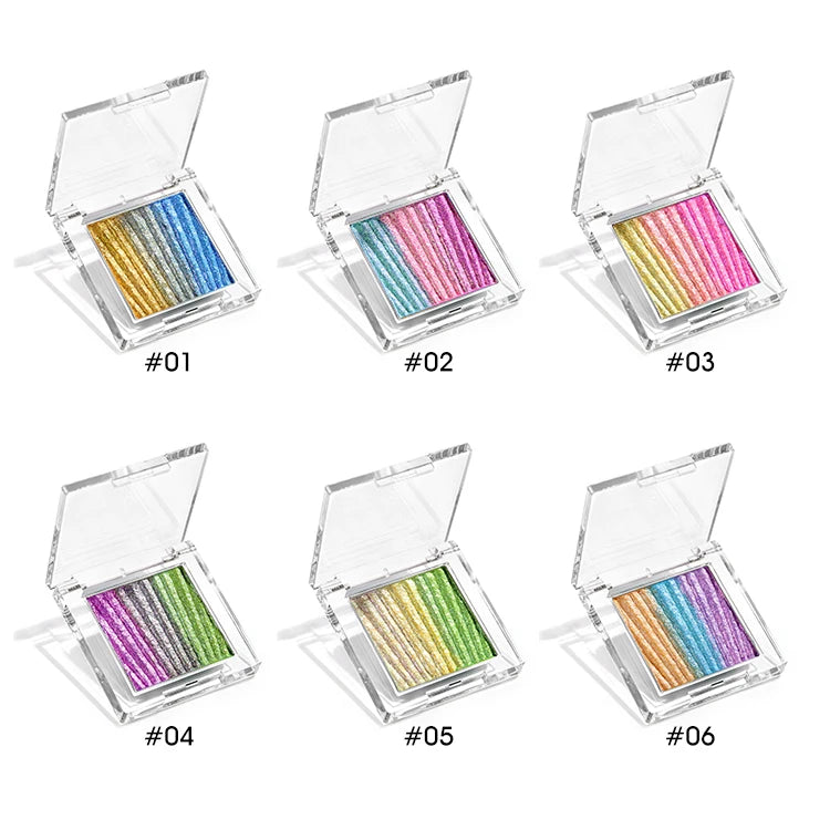 Wholesale Eye Makeup Chameleon Eye Shadow High Pigment Long Lasting Shimmer Chameleon Rainbow Eyeshadow Palette