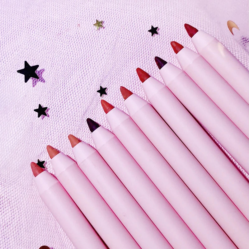Wholesale Lip Makeup 39 Colors Vegan Pink Lipliner Smooth Long Lasting Private Label Lip Liner Pencil