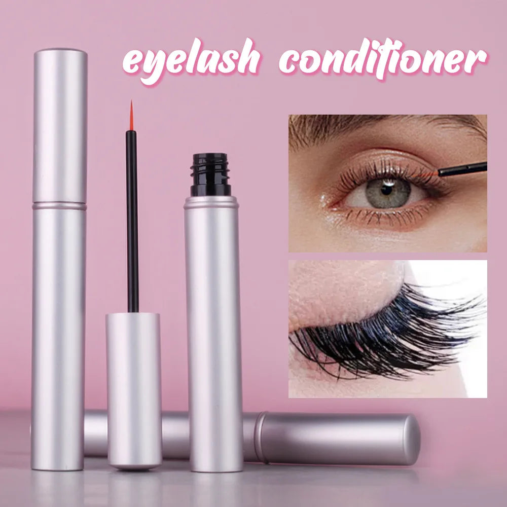 Wholesale Private Label Silver Tube Eyelash Growth Serum Liquid Eyelash Growth Oil Custom Logo Labeling Longer Eyelash Enhancer