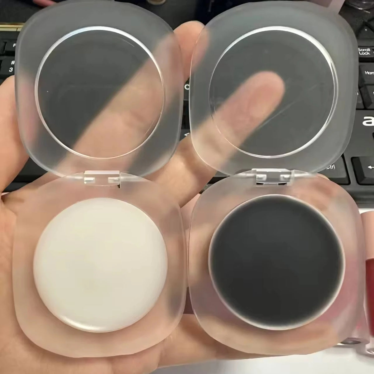 clear Palette Black Turn to pink PH Blush Tint Private Label Custom Magic Cream Jelly Lip Blush Color Changing Blush