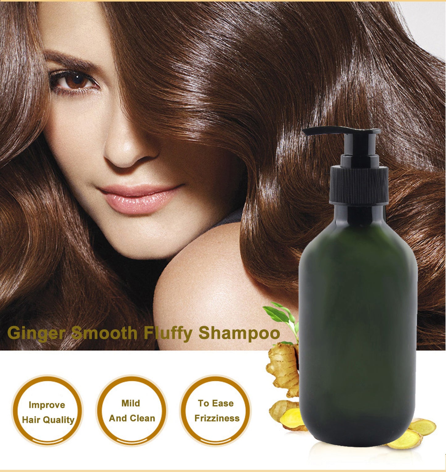 [ Your Private Label ] Hair Ginger Smooth Fluffy Shampoo