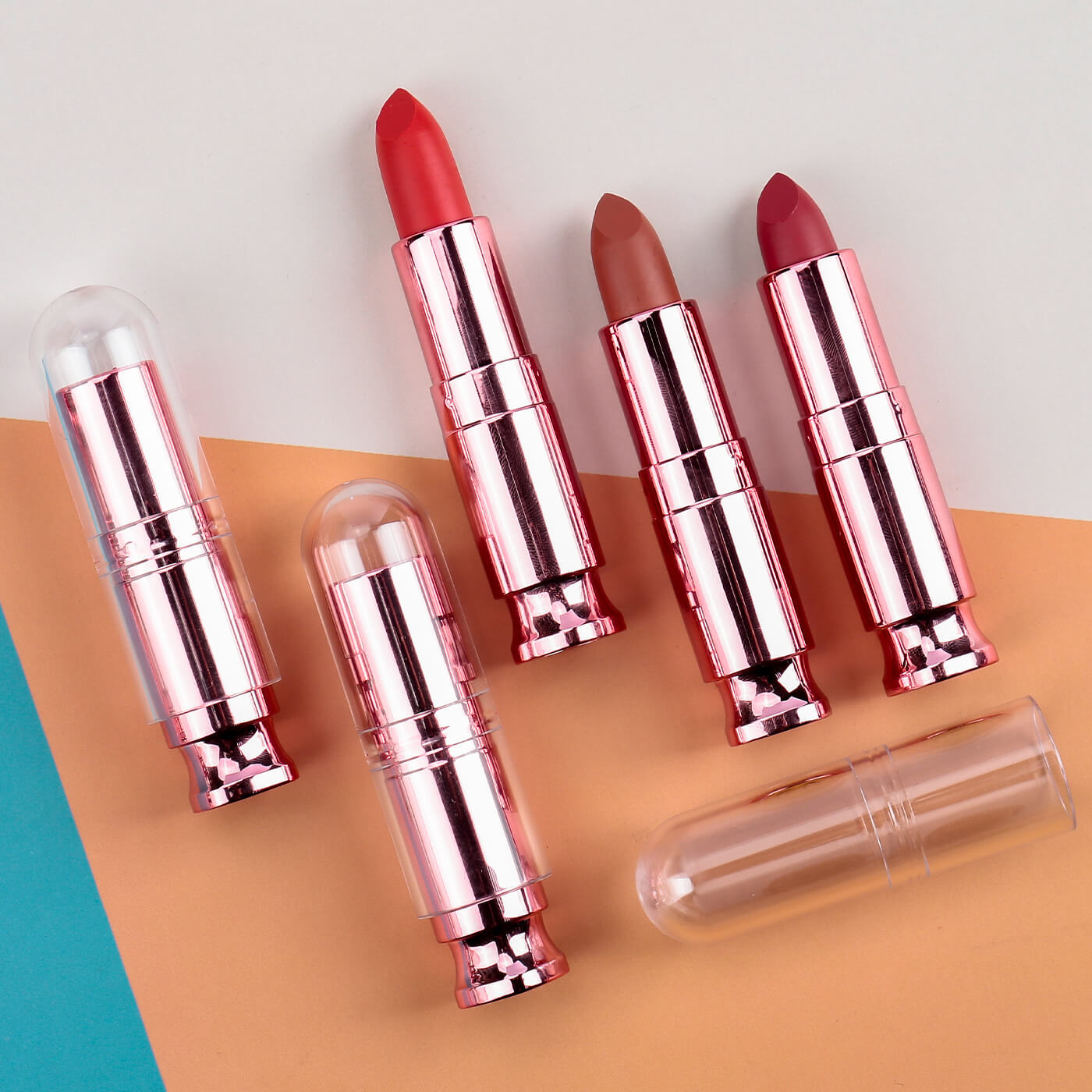 [ Your Private Label ] Lip Beauty Custom Logo Lipstick  creamy Long Lasting lip stick matte red waterproof lipstick