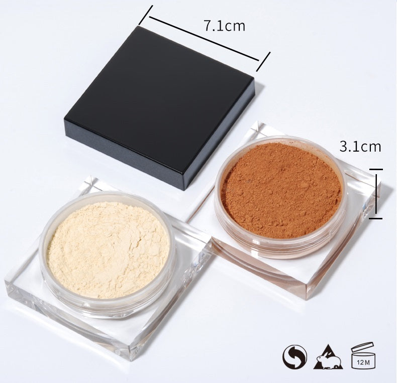 [ Your Private Label ] Makeup Setting Powder Vegan Daily Need Makeup Mineral Powder Foundation Face Loose Setting Powder with Puff