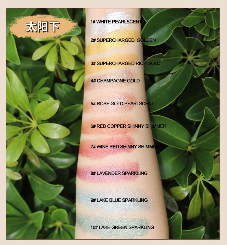 [ Your Private Label ] make your own brand 10color wholesale glitter mini eye shadowhigh shine eyeshadow makeup