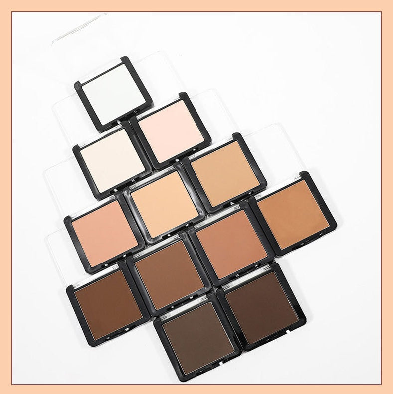 [ Your Private Label ] Vegan Makeup Full Coverage face Concealer Palette Wearing Oil Free Matte Pressed Powder matte Contour Concealer