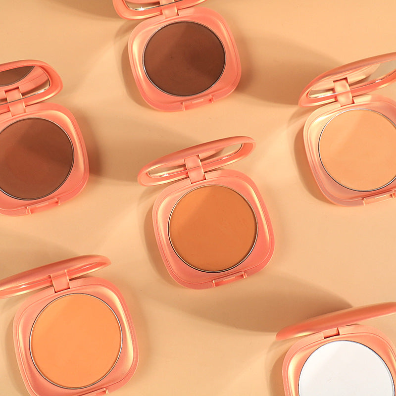 [ Your Private Label ] single color pressed matte face whitening baked Concealer powder oil control makeup vegan waterproof best baking compact powder