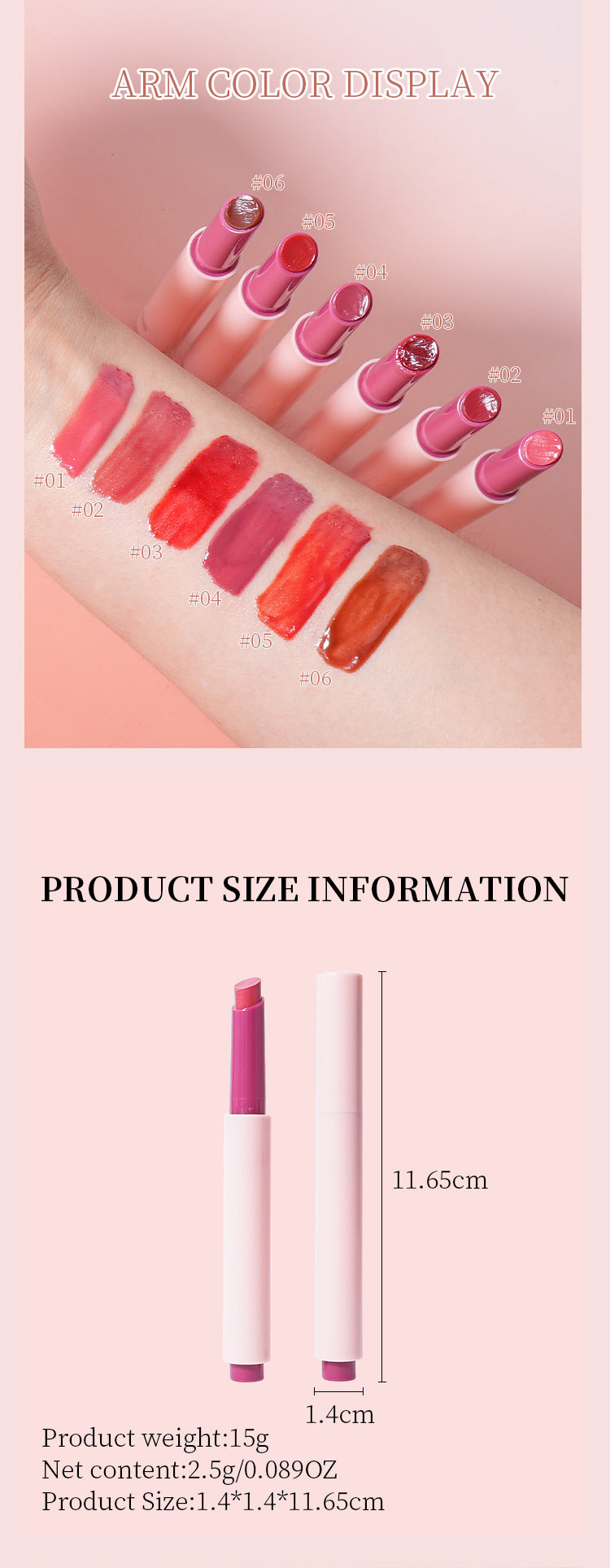 [ Your Private Label ] LIP MELTING HYDRATION long lasting moisturizing Aqua Mirror press pen Lipstick