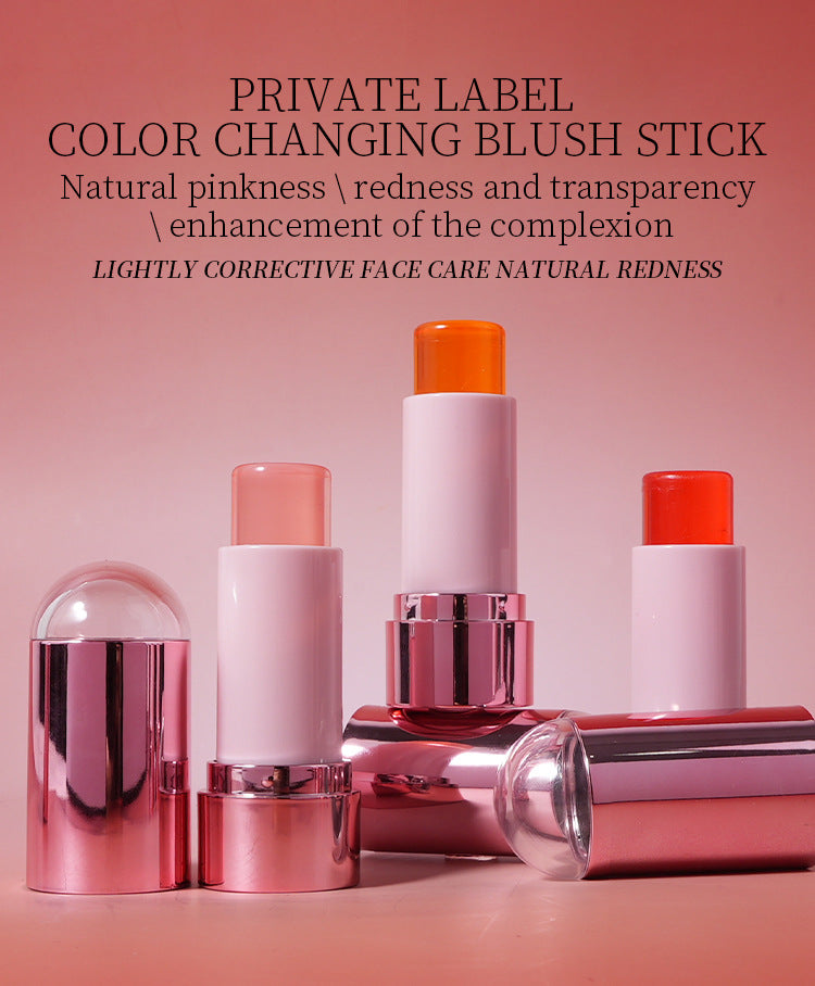 [ Your Private Label ] New Arrival Face Eye Cooling Water Blush Lip Makeup Jelly Blusher Cute Lip Tint Stain Cream Jelly Blush Stick