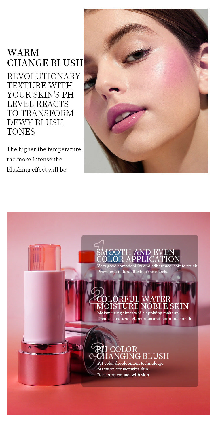 [ Your Private Label ] New Arrival Face Eye Cooling Water Blush Lip Makeup Jelly Blusher Cute Lip Tint Stain Cream Jelly Blush Stick