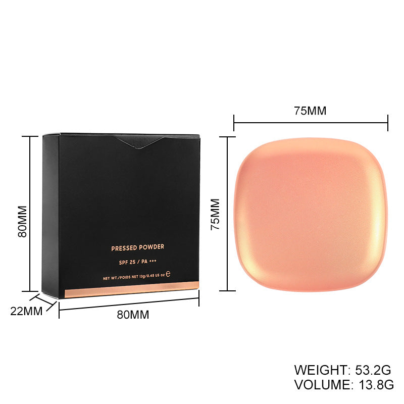 [ Your Private Label ] single color pressed matte face whitening baked Concealer powder oil control makeup vegan waterproof best baking compact powder