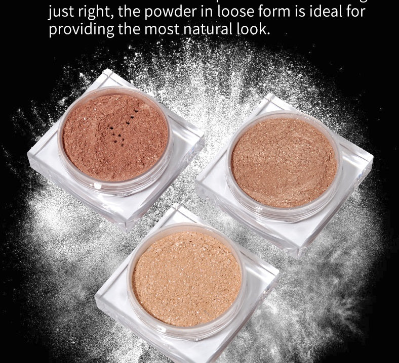 [ Your Private Label ] Makeup Setting Powder Vegan Daily Need Makeup Mineral Powder Foundation Face Loose Setting Powder with Puff